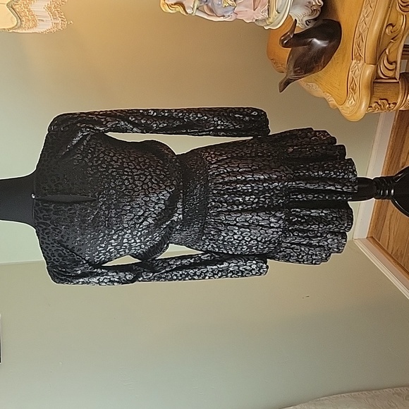 Michael Kors black leopard mini dress - Picture 2 of 7